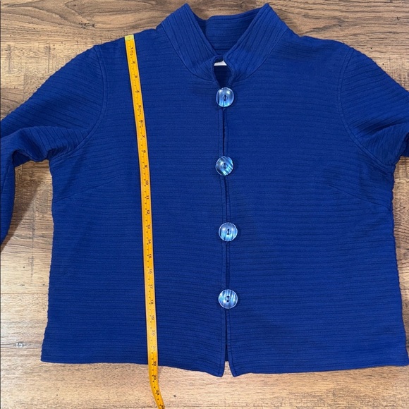 COLDWATER CREEK Blue Button-Up Jacket - Picture 5 of 10